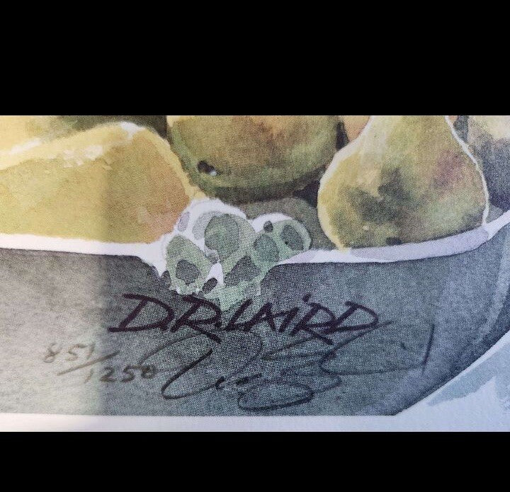 Doug Laird "Homemade Pie" Signed Limited Edition Watercolor Print