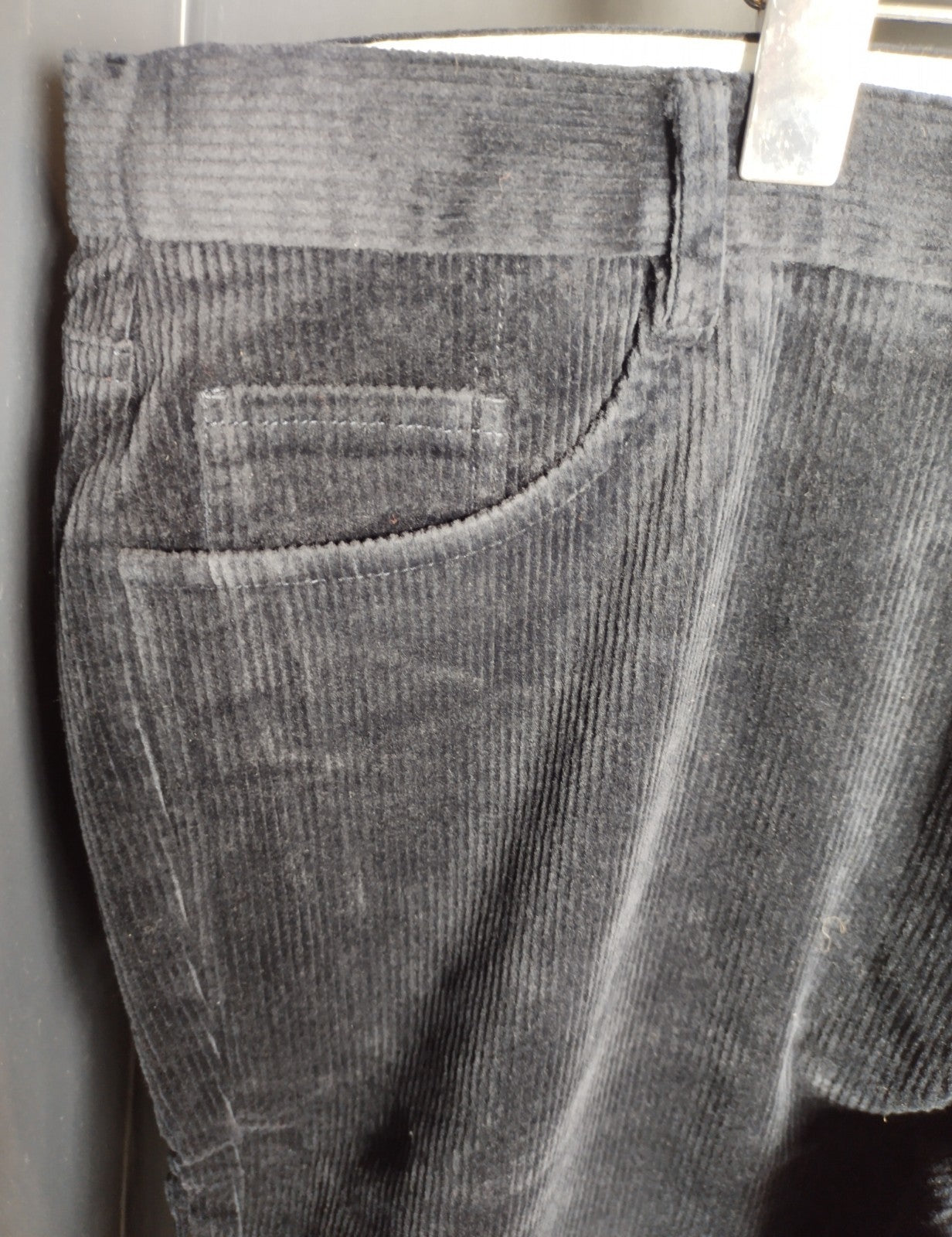 Snover Navy Corduroy Chino Pants Men's Size 44 Soft Thick Durable