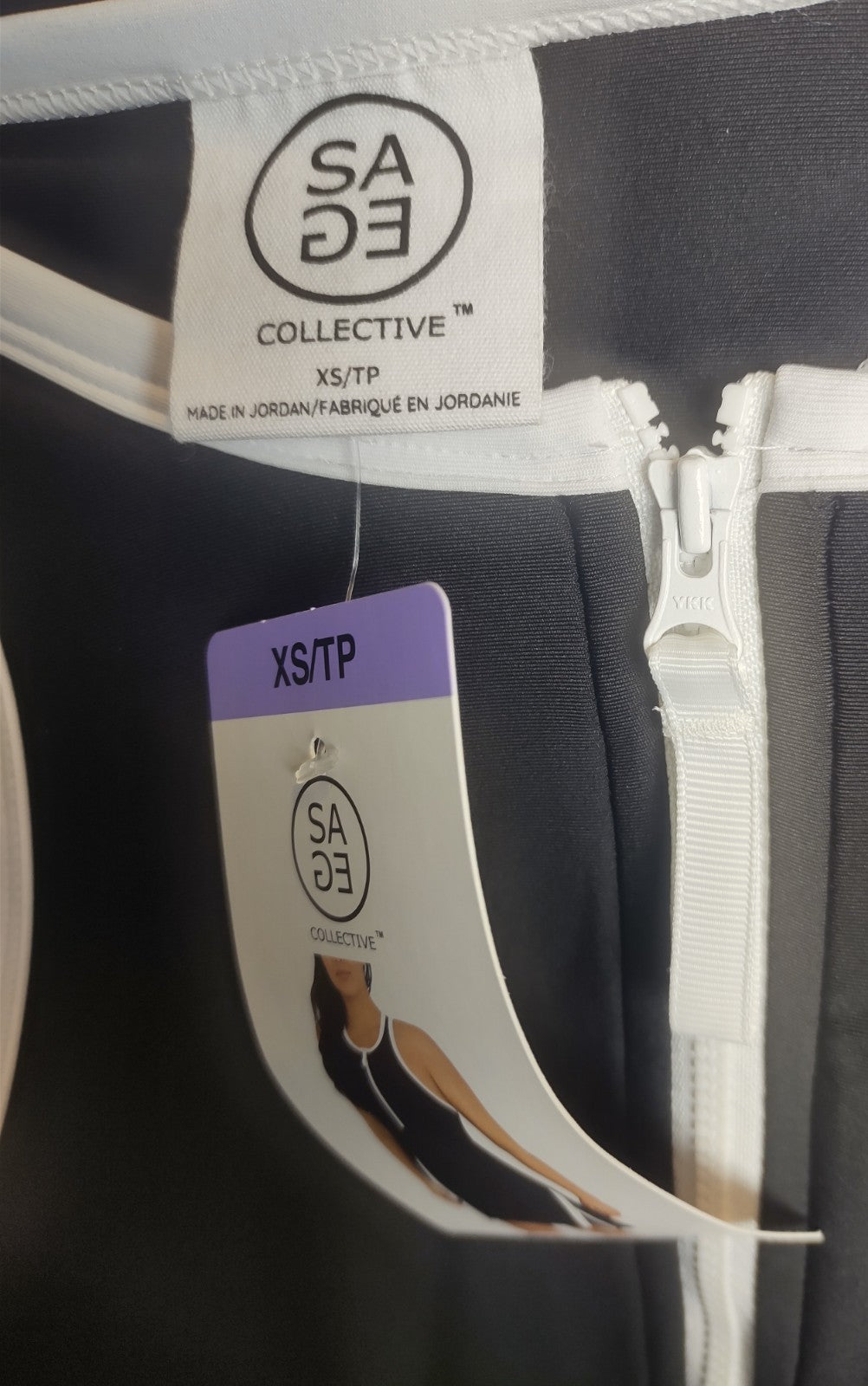 Sage Collective Black Racerback Dress XS Built-In Shorts Tennis Golf NWT