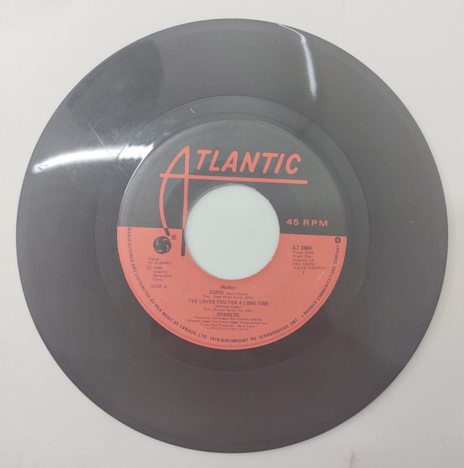 Spinners Pipedream / Love Trippin’ 7" 45 RPM Vinyl 1980 Atlantic