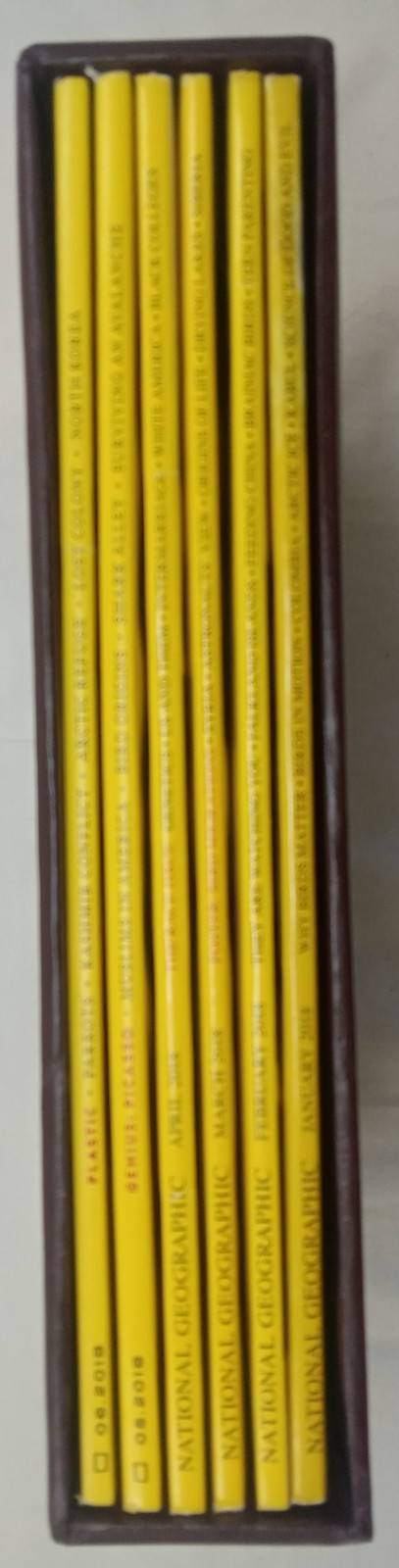 National Geographic Magazine Set With Slipcover Case Jan-June 2018