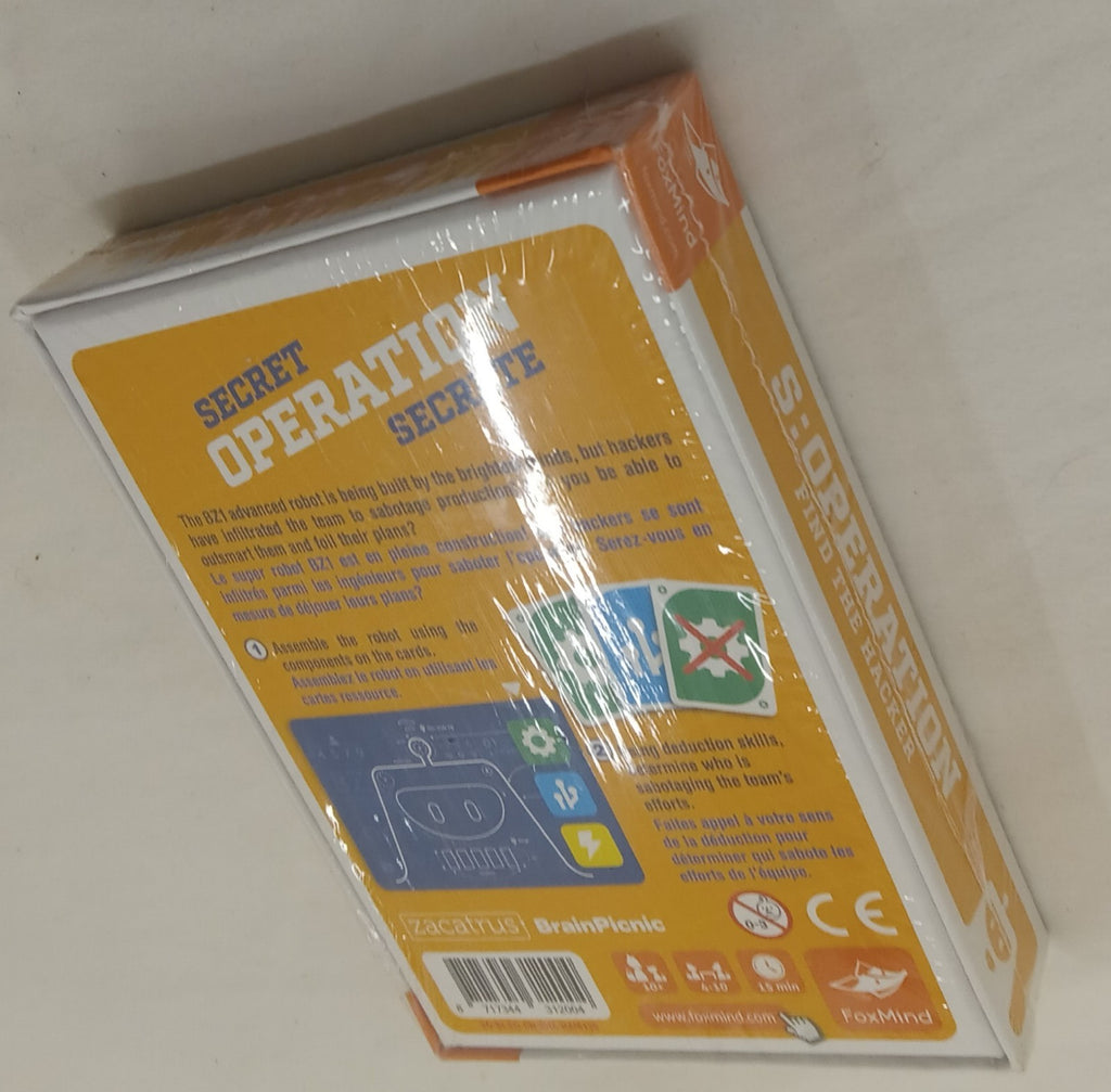 Secret Operation Family Card Game Find the Hacker - FoxMind 2019 - Complete -Spy