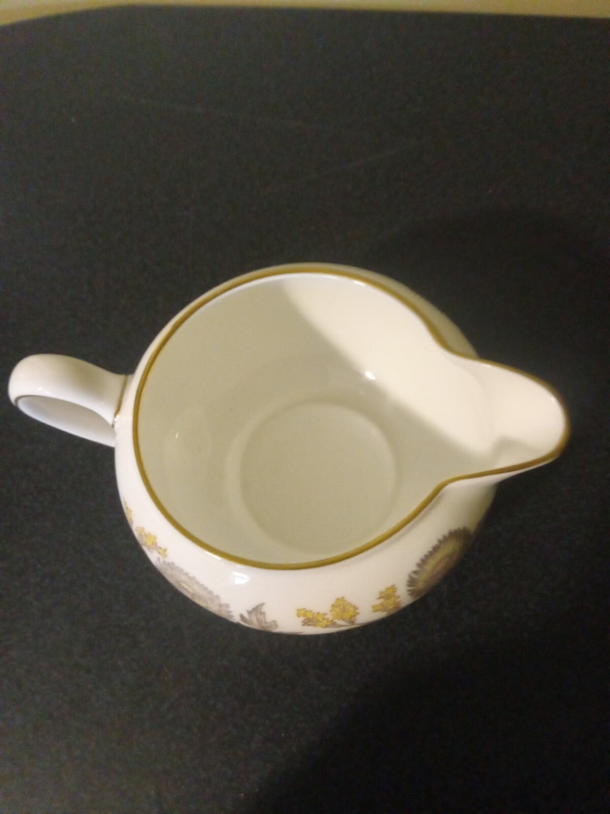 Wedgwood Lichfield Creamer Fine English Bone China Globe Shape