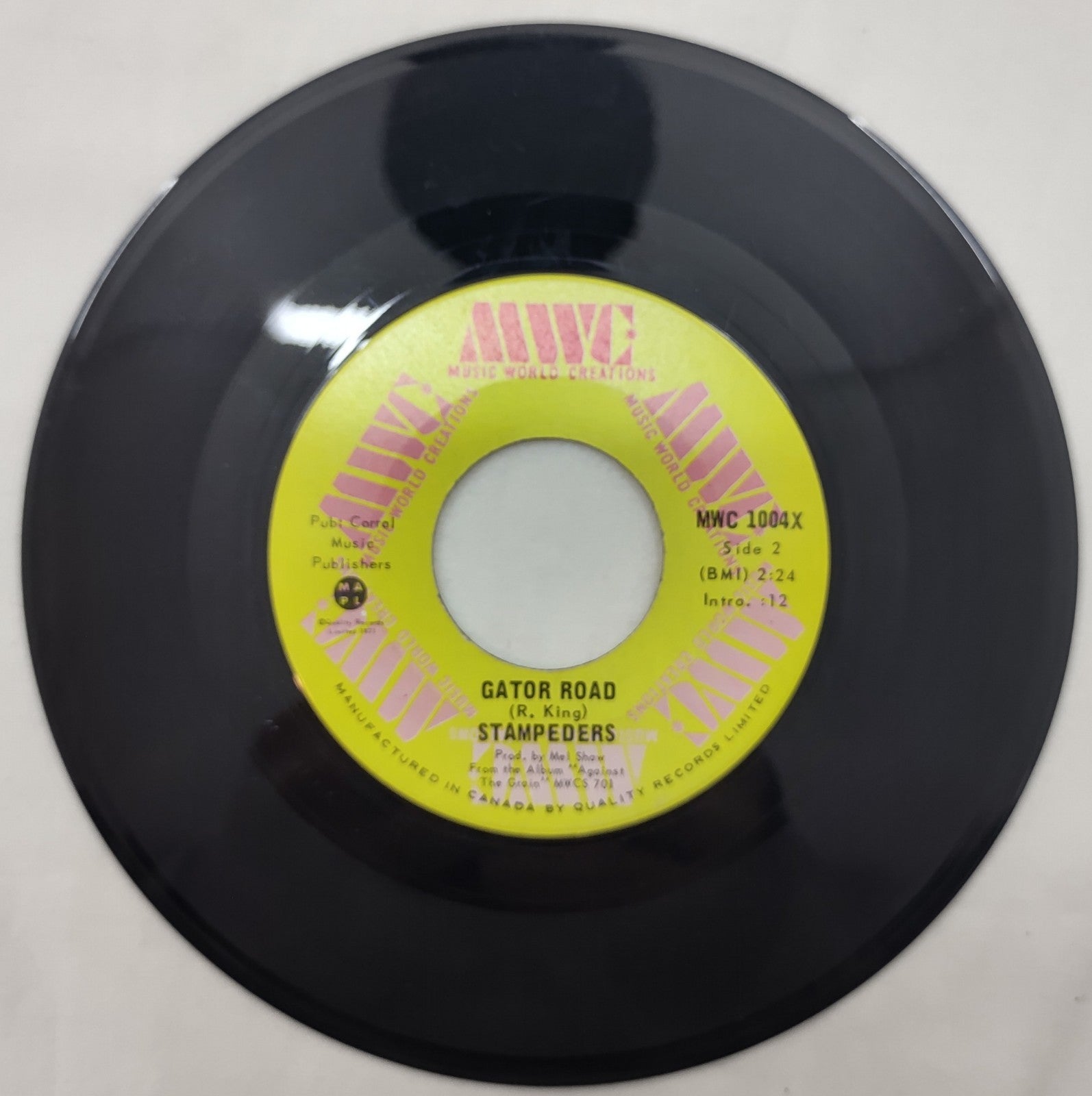 The Stampeders Gator Road / Sweet City Woman 45 RPM 7" Rock Vinyl 1971