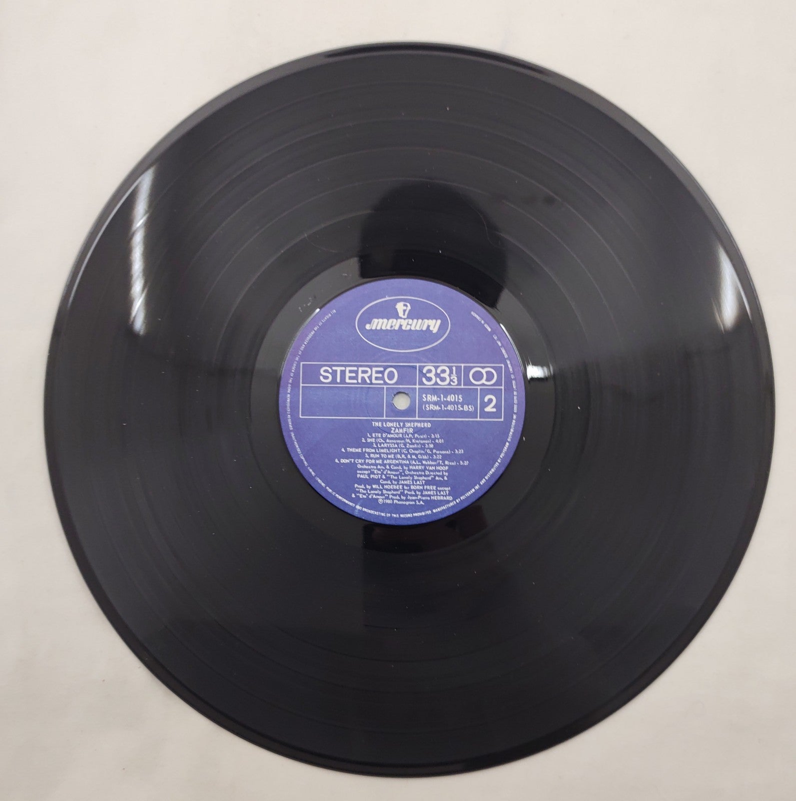 Zamfir - The Lonely Shepherd LP Mercury SRM-1-4015 Europe 1980 James Last