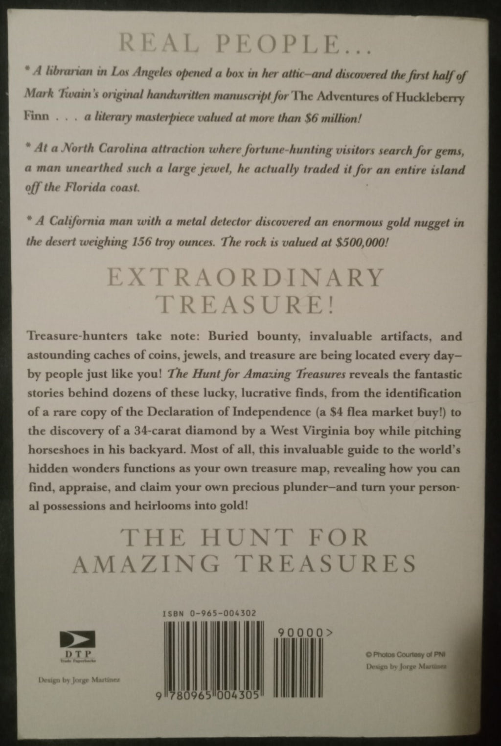 The Hunt for Amazing Treasures by Sondra Farrell – Adventure Travel PB VG+