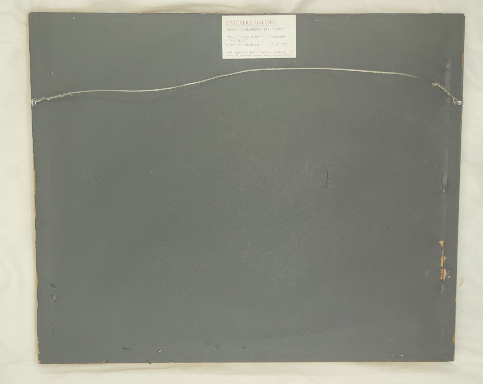 Thomas Rowlandson “The Jockey Club or Newmarket Meeting” Hand-Coloured Etching