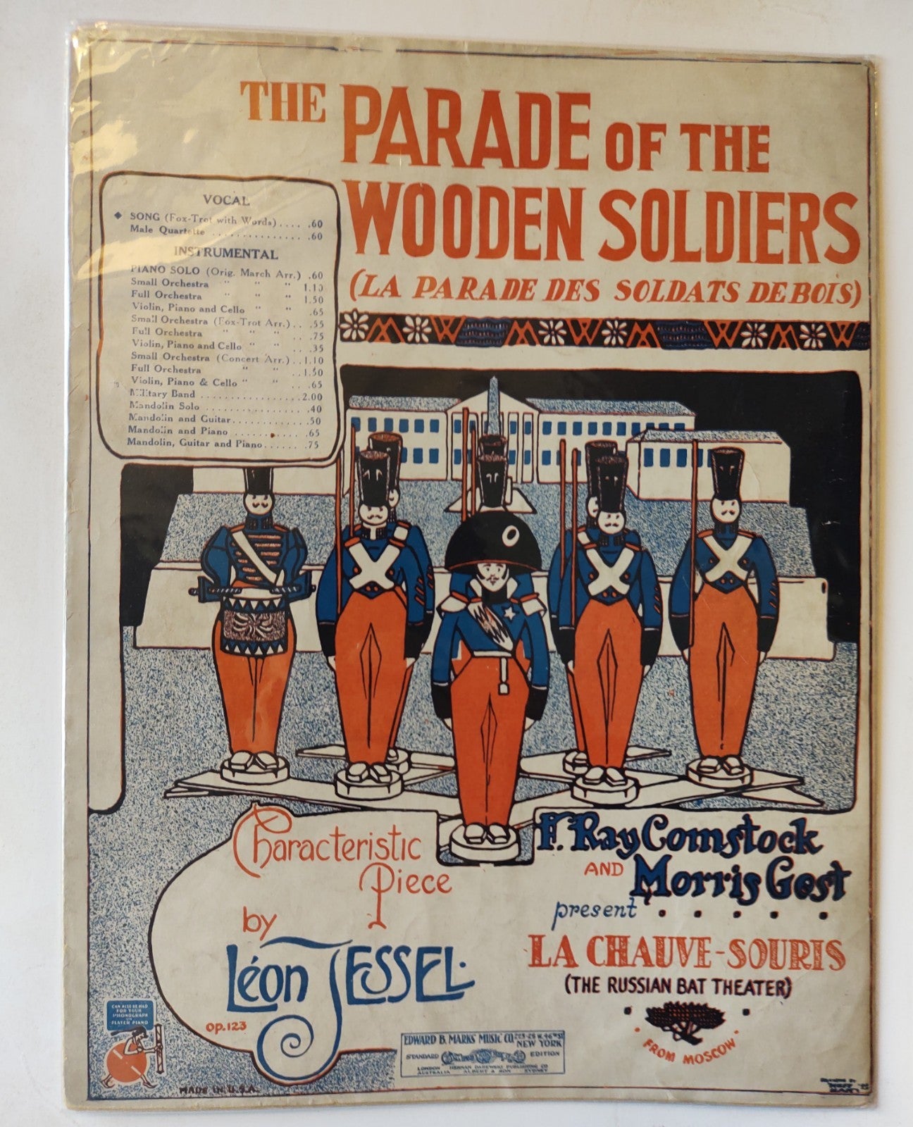 Parade of the Wooden Soldiers Leon Jessel La Chauve Souris Vintage Sheet