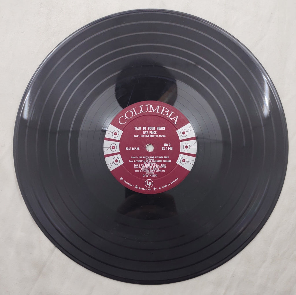 Ray Price Talk To Your Heart LP Columbia CL-1148 Canada Mono 1958 Country Vinyl