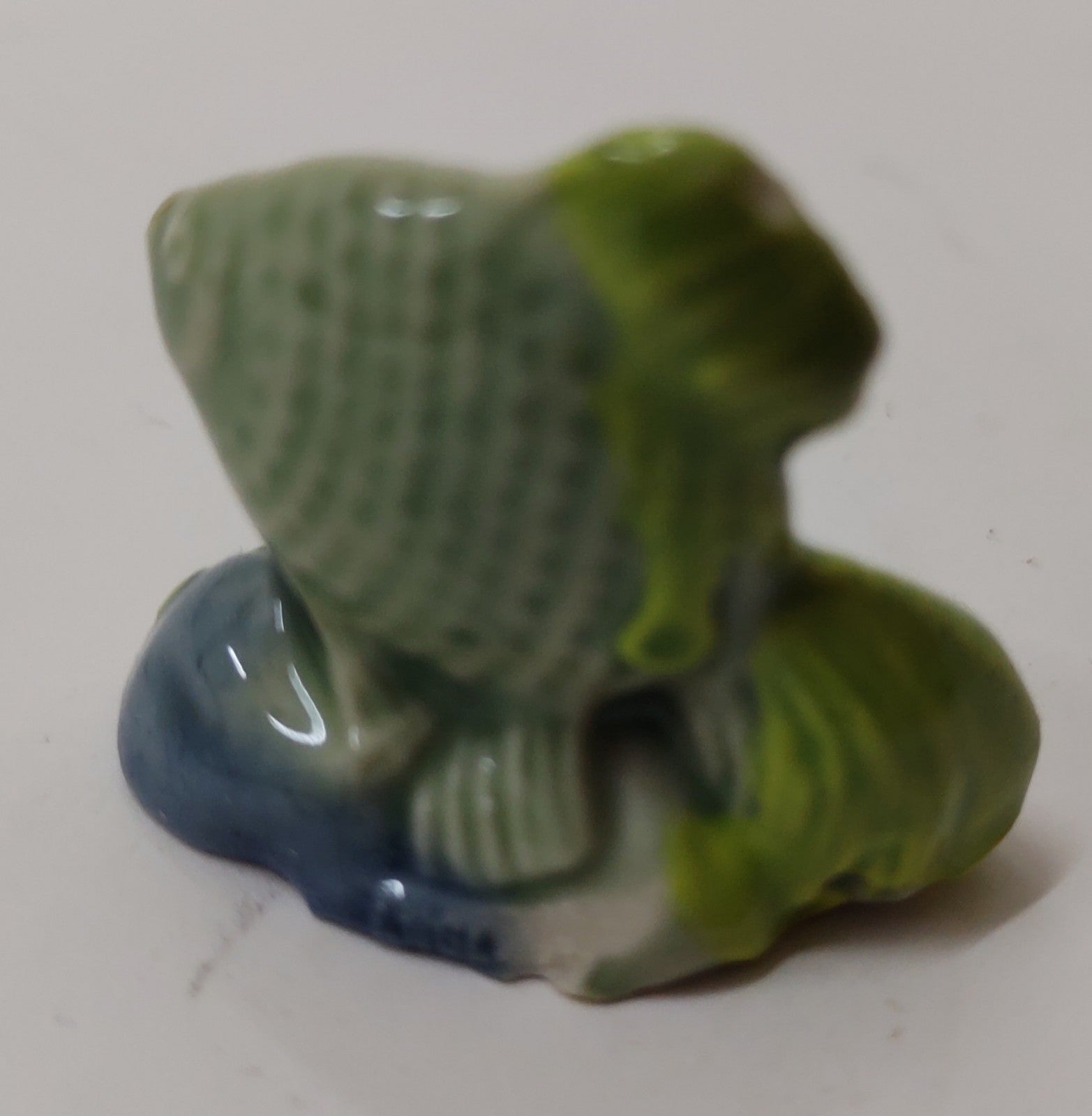 Wade Whimsies Fish Mini Figurine England Vintage Ceramic Red Rose Tea