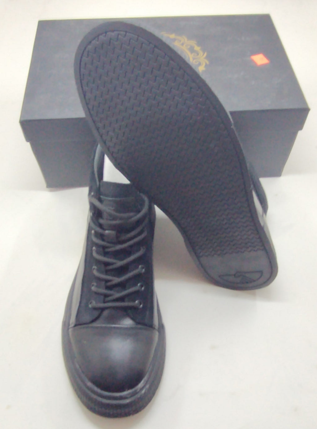 Snover AL6-13 Men's Black Leather Ankle Boots Premium Dress Footwear