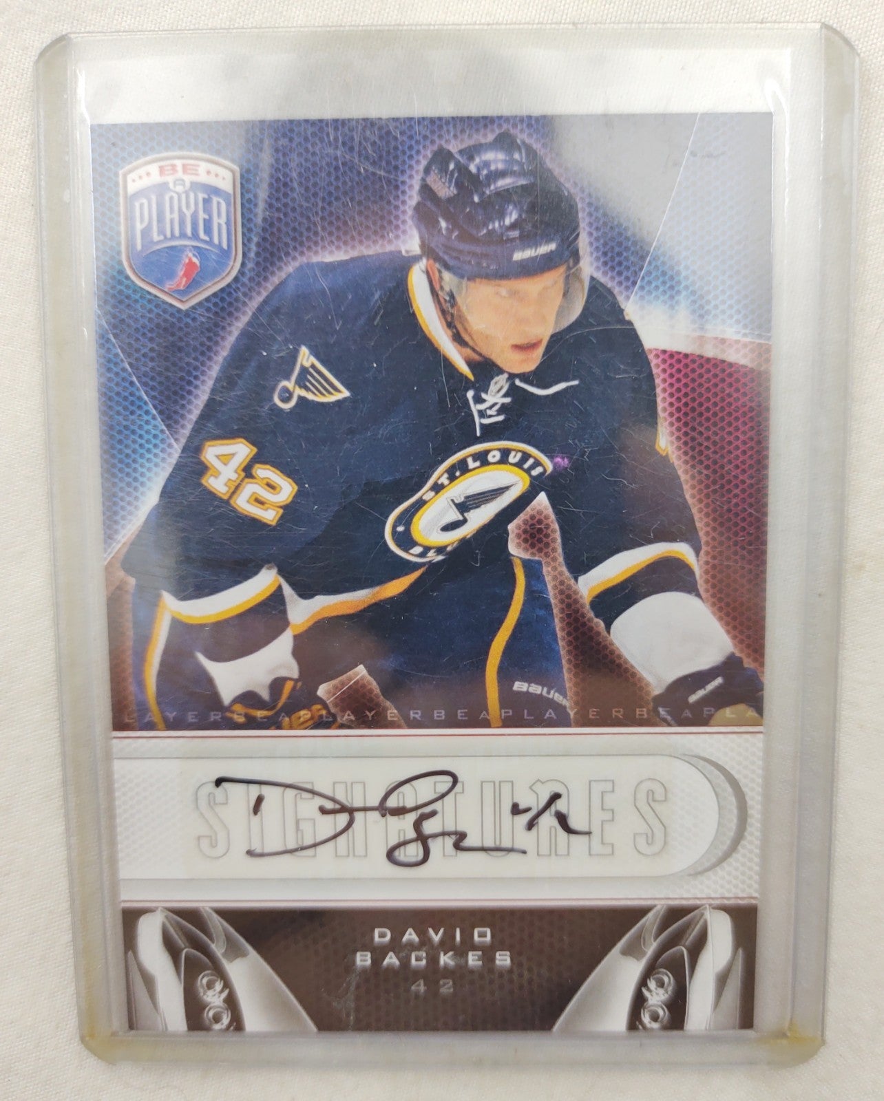 David Backes Autograph Upper Deck Be A Player Signatures St. Louis Blues