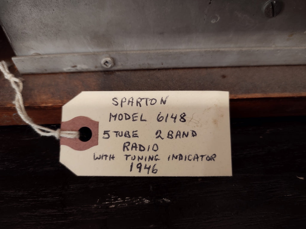 Sparton 6148 Viso-Glo AM/SW Tube Radio (1946) Expert Restored, Green Tuning Eye