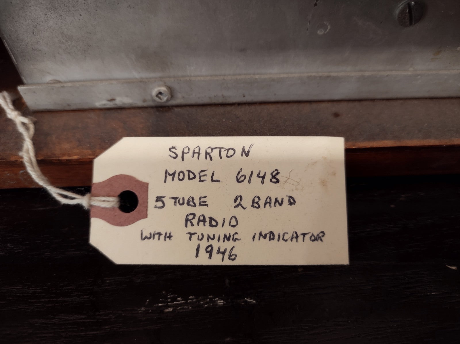 Sparton 6148 Viso-Glo AM/SW Tube Radio (1946) Expert Restored, Green Tuning Eye