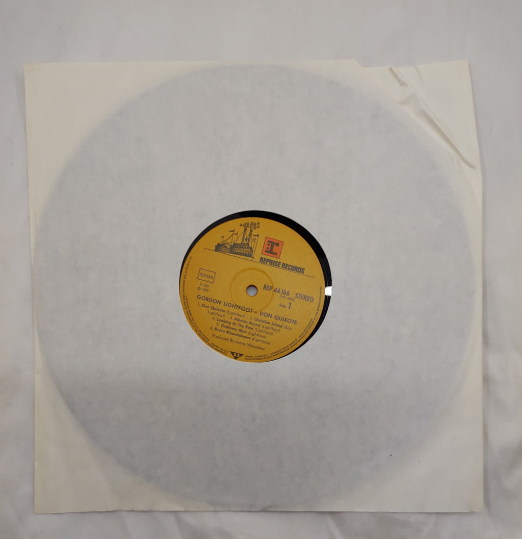 Gordon Lightfoot – Don Quixote LP 1972 Reprise Folk Rock VG