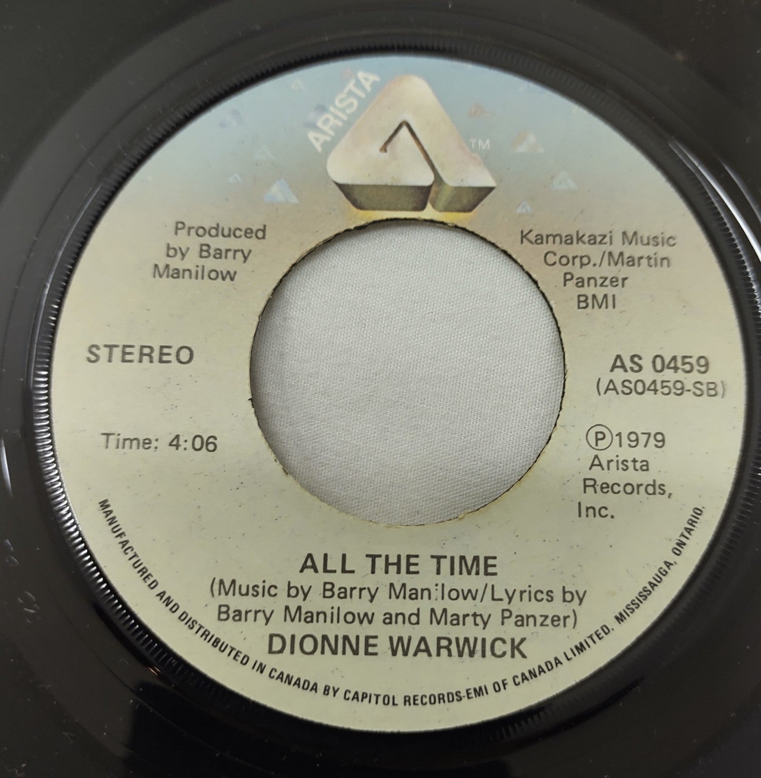 Dionne Warwick - Déjà Vu / All The Time 7" Vinyl 45 RPM (AS 0459)