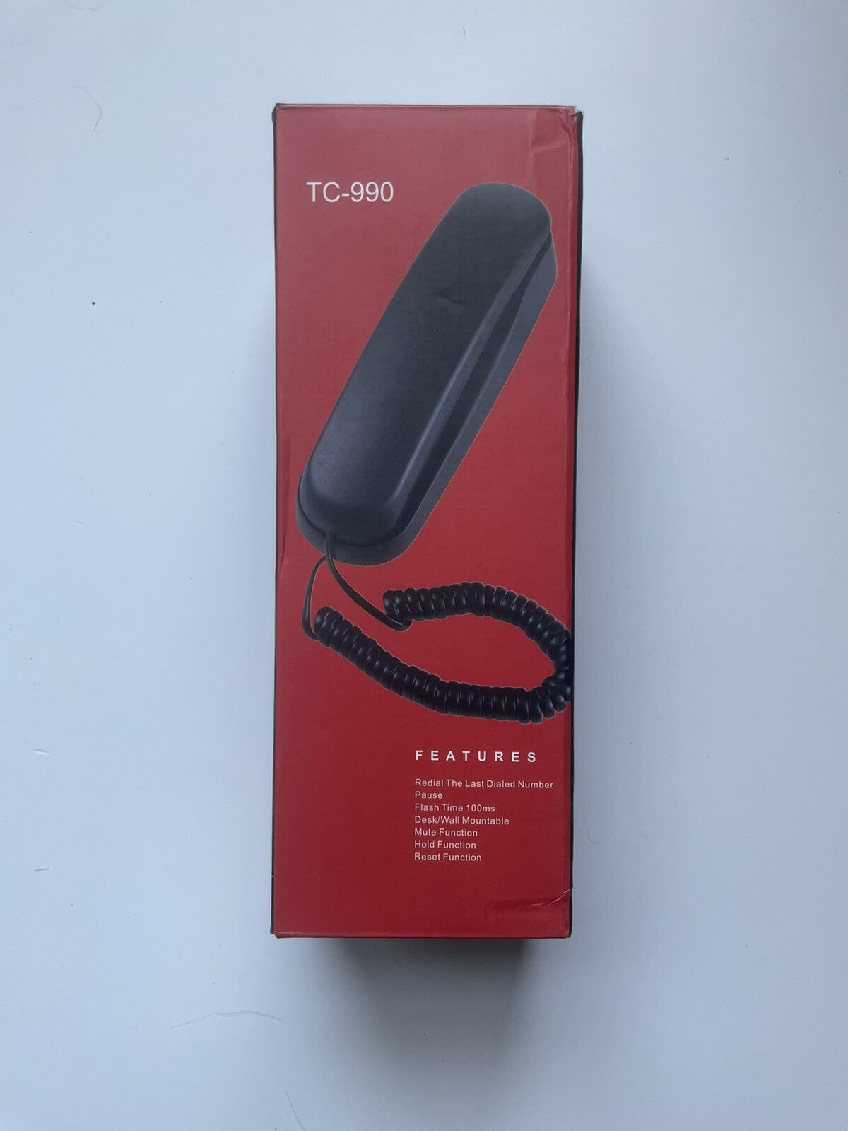 TC-990 Black Desk Phone – Corded Office Telephone with Multi Functions