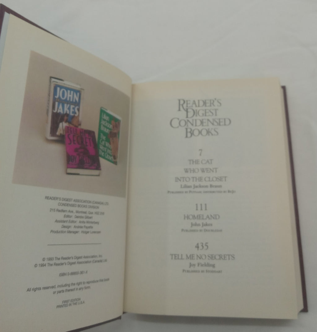 Reader’s Digest Condensed Books 1994 1st Ed Leather Bound Gilt Edges Like New