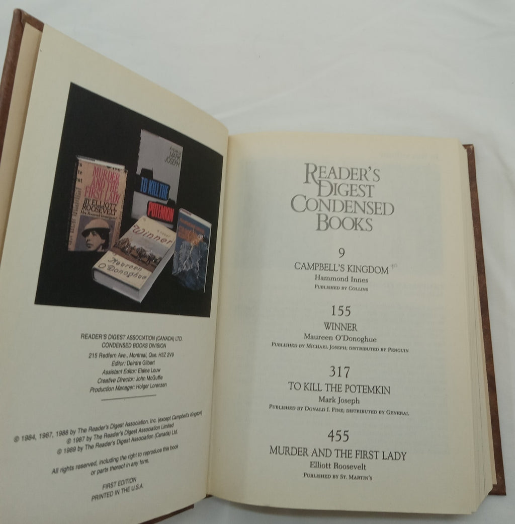 1989 Reader's Digest Condensed 1st Ed HC Leather Gilt Vtg NM Classic