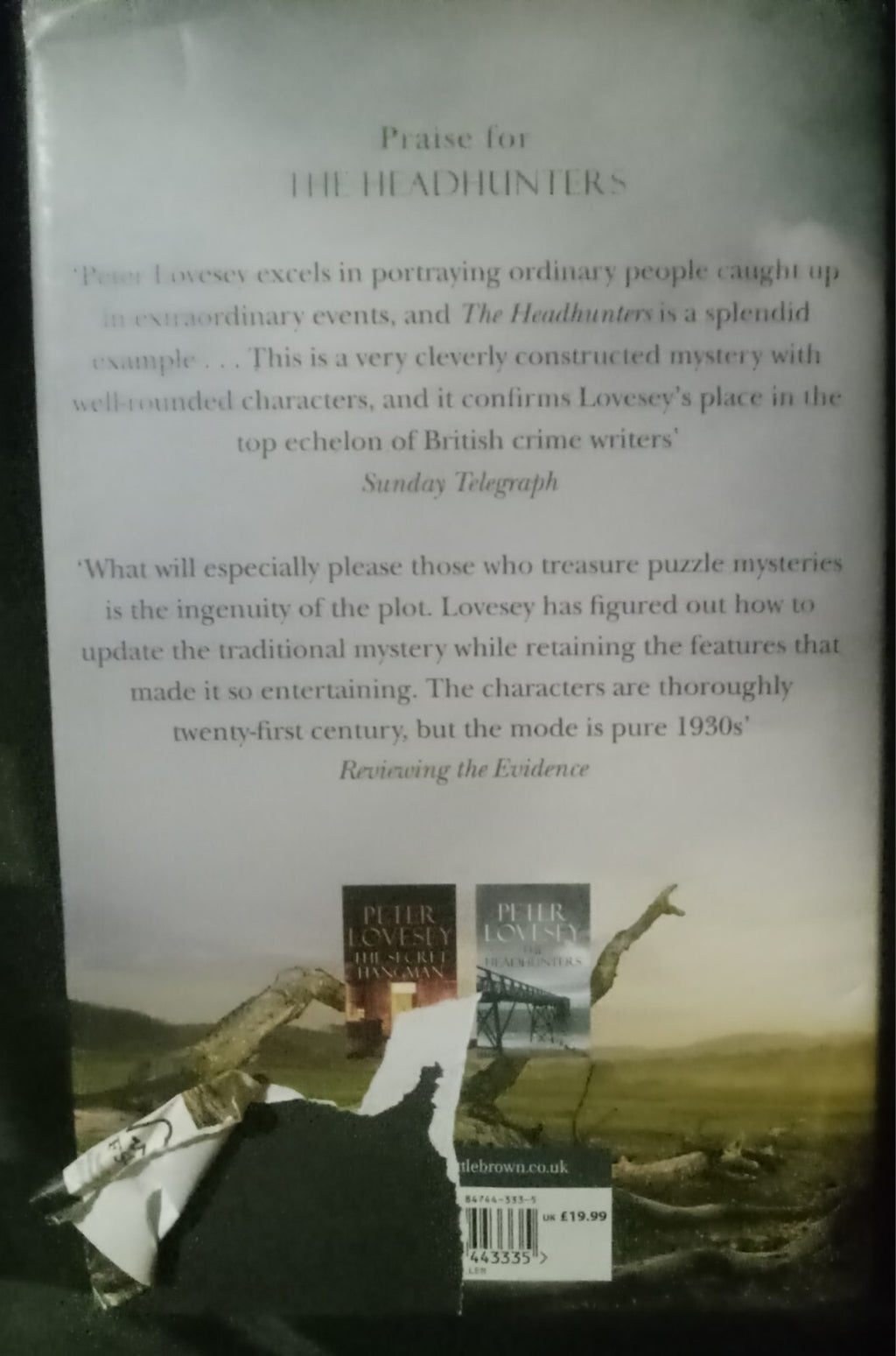 Skeleton Hill by Peter Lovesey – Mystery Novel – Paperback