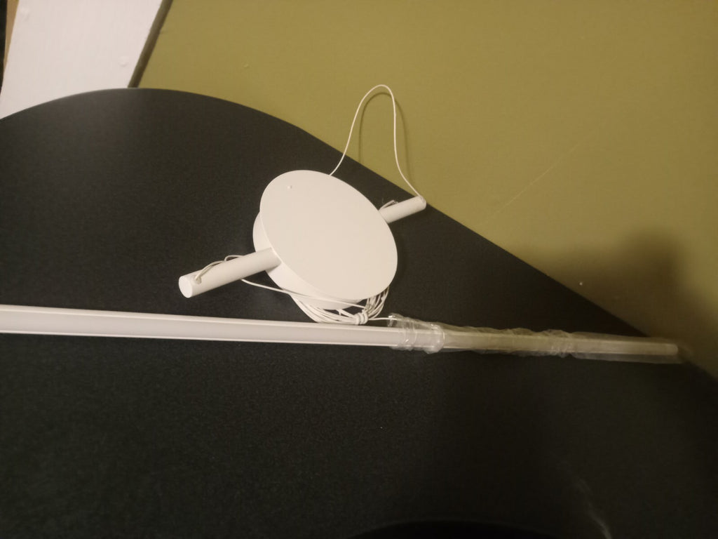 KUZCO Chute 35" LED Linear Pendant – White Finish (LP14935)