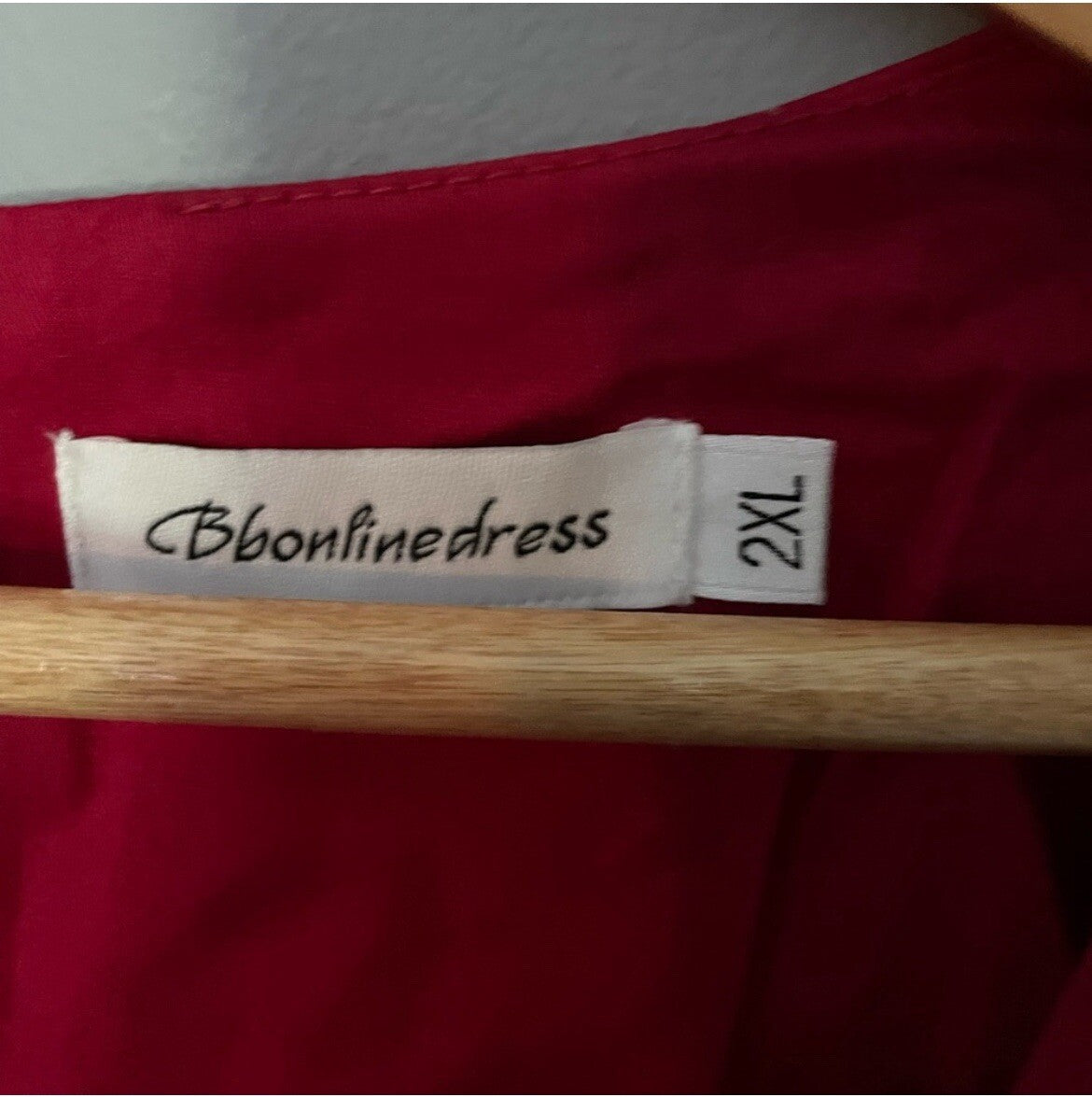 Plus Size Red Cotton Dress Cap Sleeve Casual Comfy Flowy Picnic Lounge 2XL