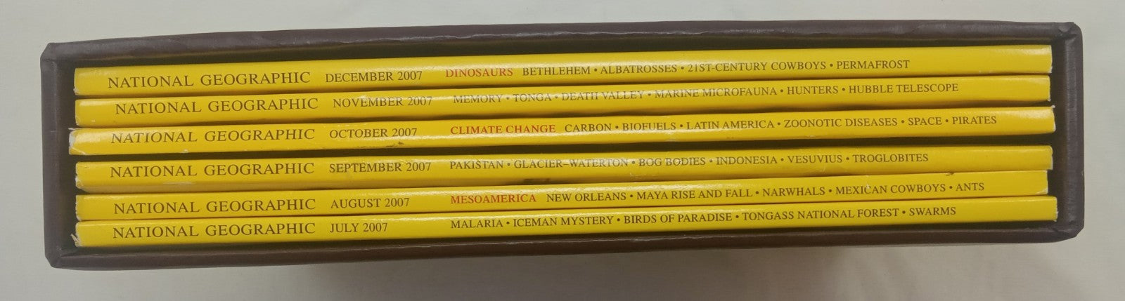 Nat Geo Magazine With Slipcover July To December 2007