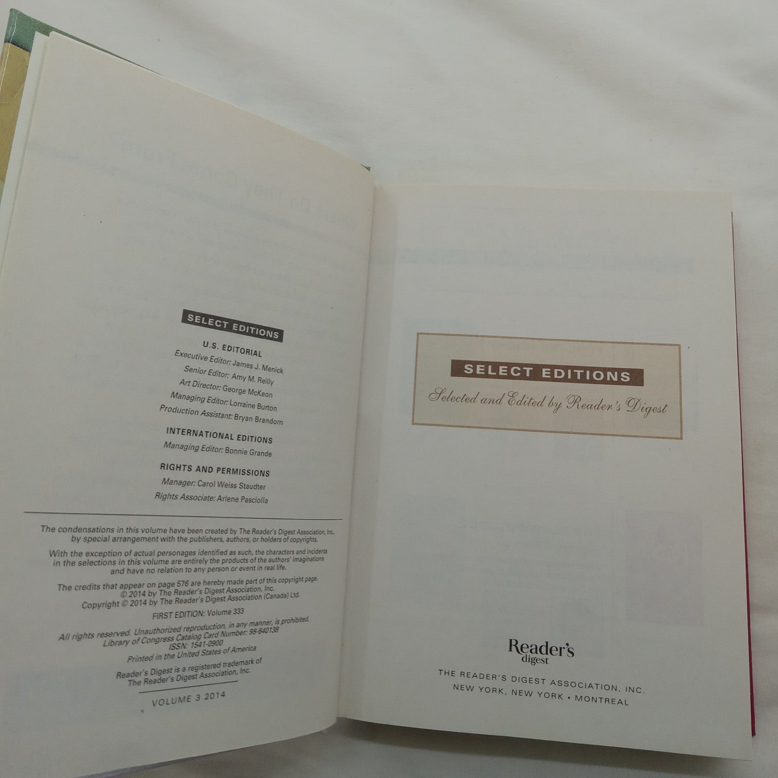 RD Sel Ed HC w/DJ Vol 3 2014 | NM 1st Ed Anthology Suspense Drama Bestsellers