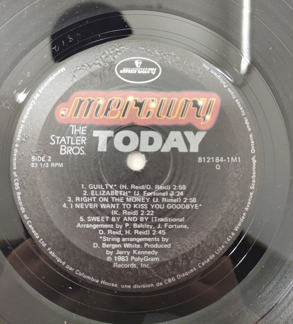 The Statler Brothers Today (1983) Vinyl LP Country Gospel Record