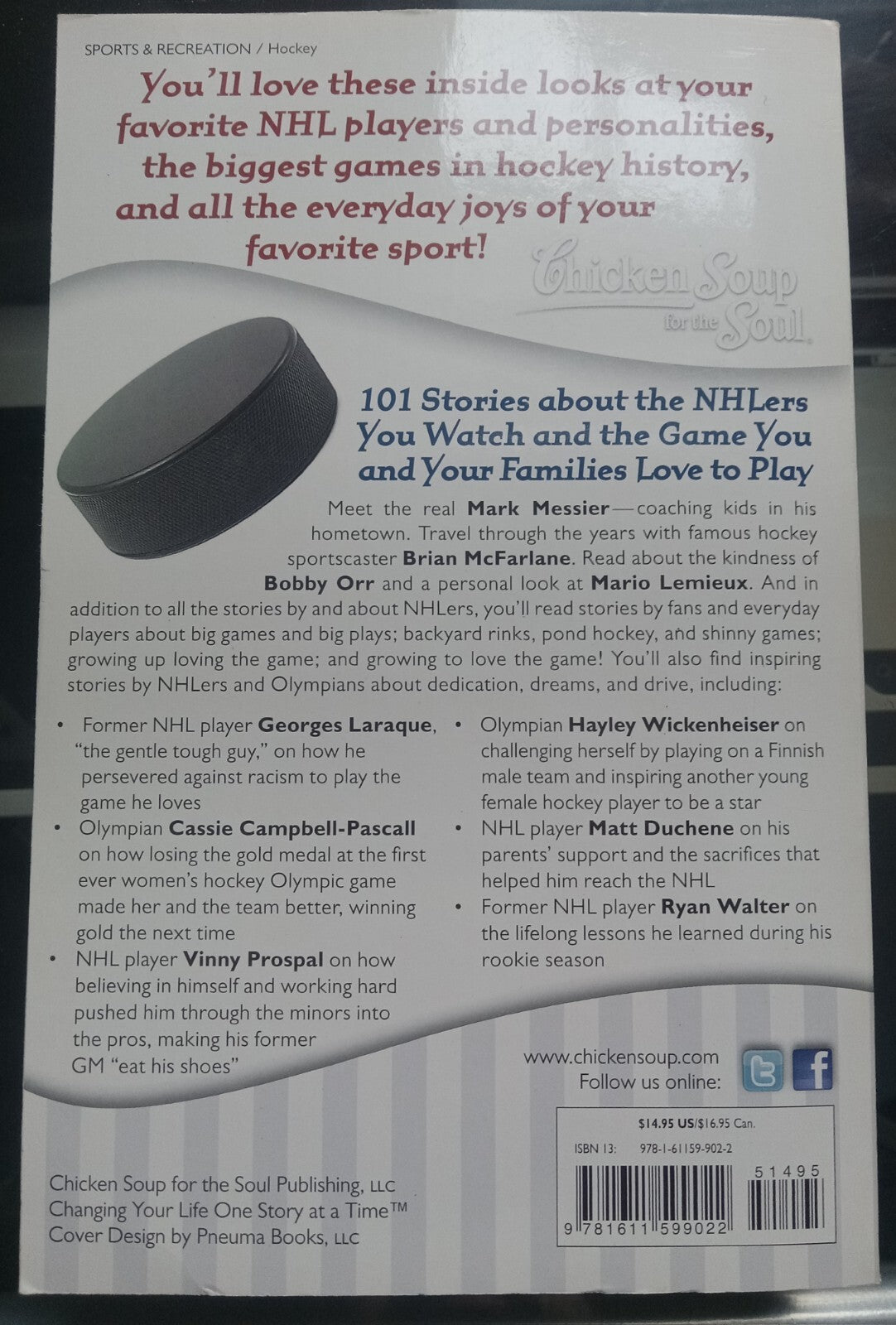 Chicken Soup for the Soul: Hooked on Hockey – Paperback VG