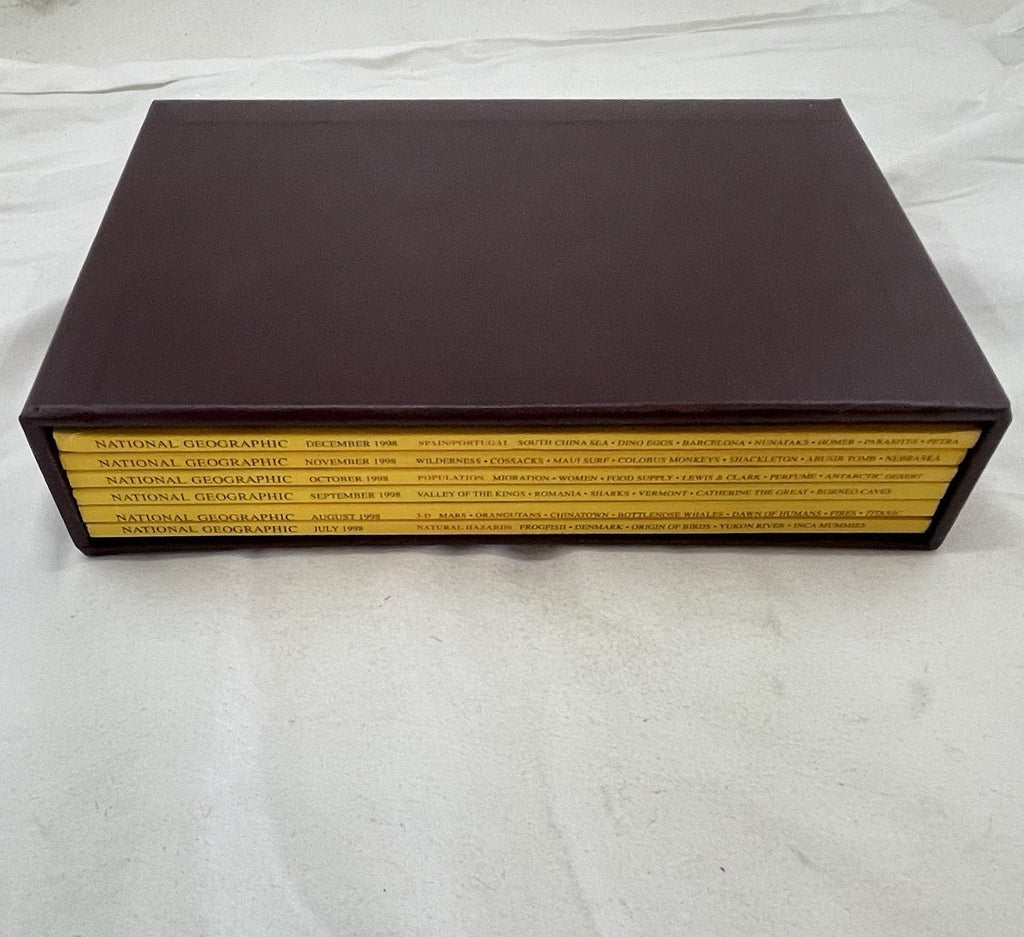 Vintage Nat Geo Jul–Dec 1998 Lot w/ Slipcover | Geography, Science