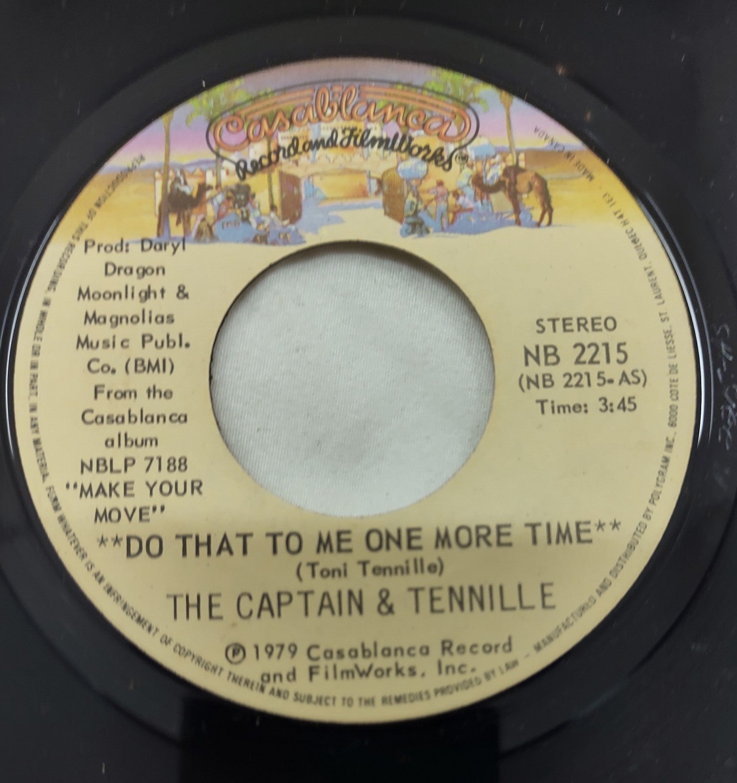 Captain & Tennille – Deep In The Dark 7” Casablanca NB 2215 Canada 1979