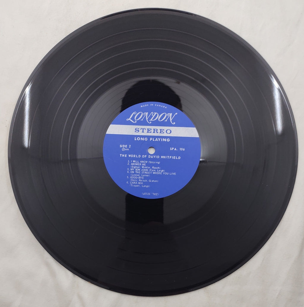 David Whitfield The World Of LP London SPA-106 Stereo Canada 1970 Vocal Vinyl LP