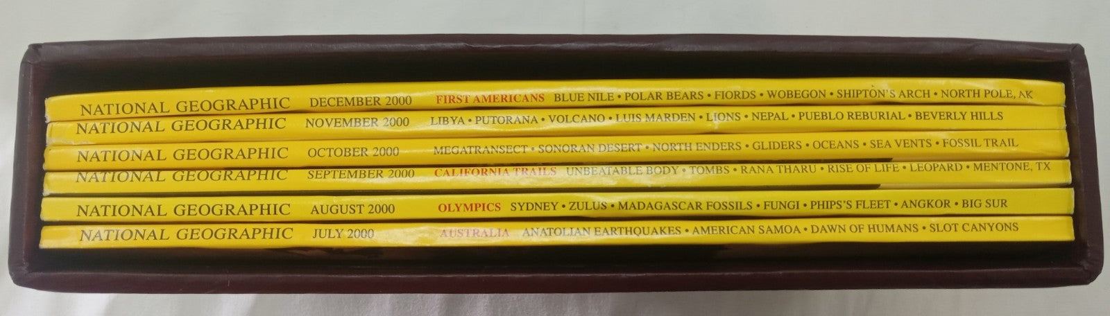 Nat Geo Magazines With Slipcover July To December 2000