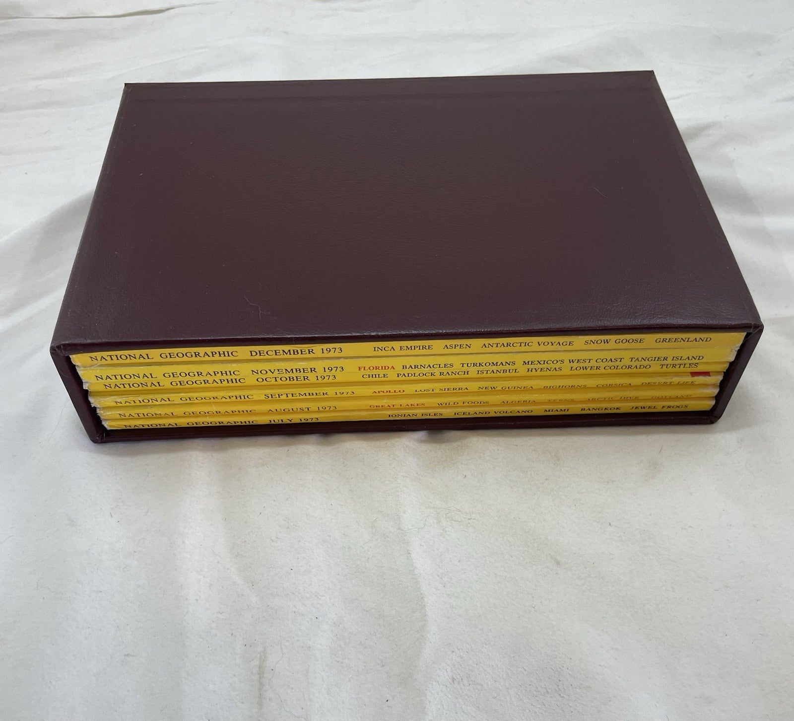 Nat Geo Jul–Dec 1973 Slipcover Set | Nature, Photography, World Study