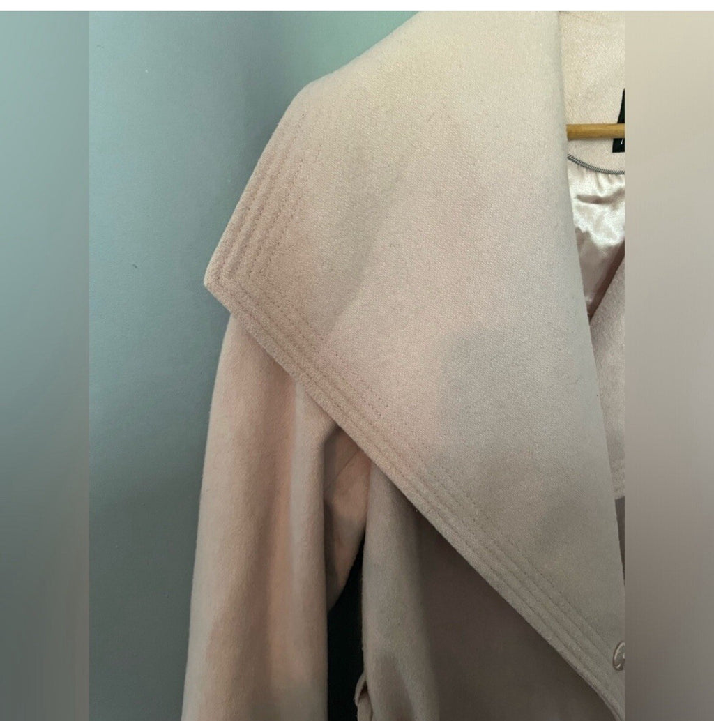 Reitmans Women’s Light Pink Peacoat XXL Double Breasted Wool Blend Winter Jacket