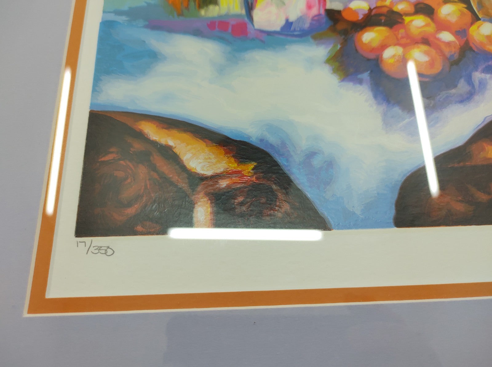 Alex Perez Refreshments Hand Signed Serigraph #17/350 Framed Art