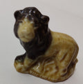 Vintage Wade England Lion Glazed Mini Figurine Ceramic Wade Whimsies