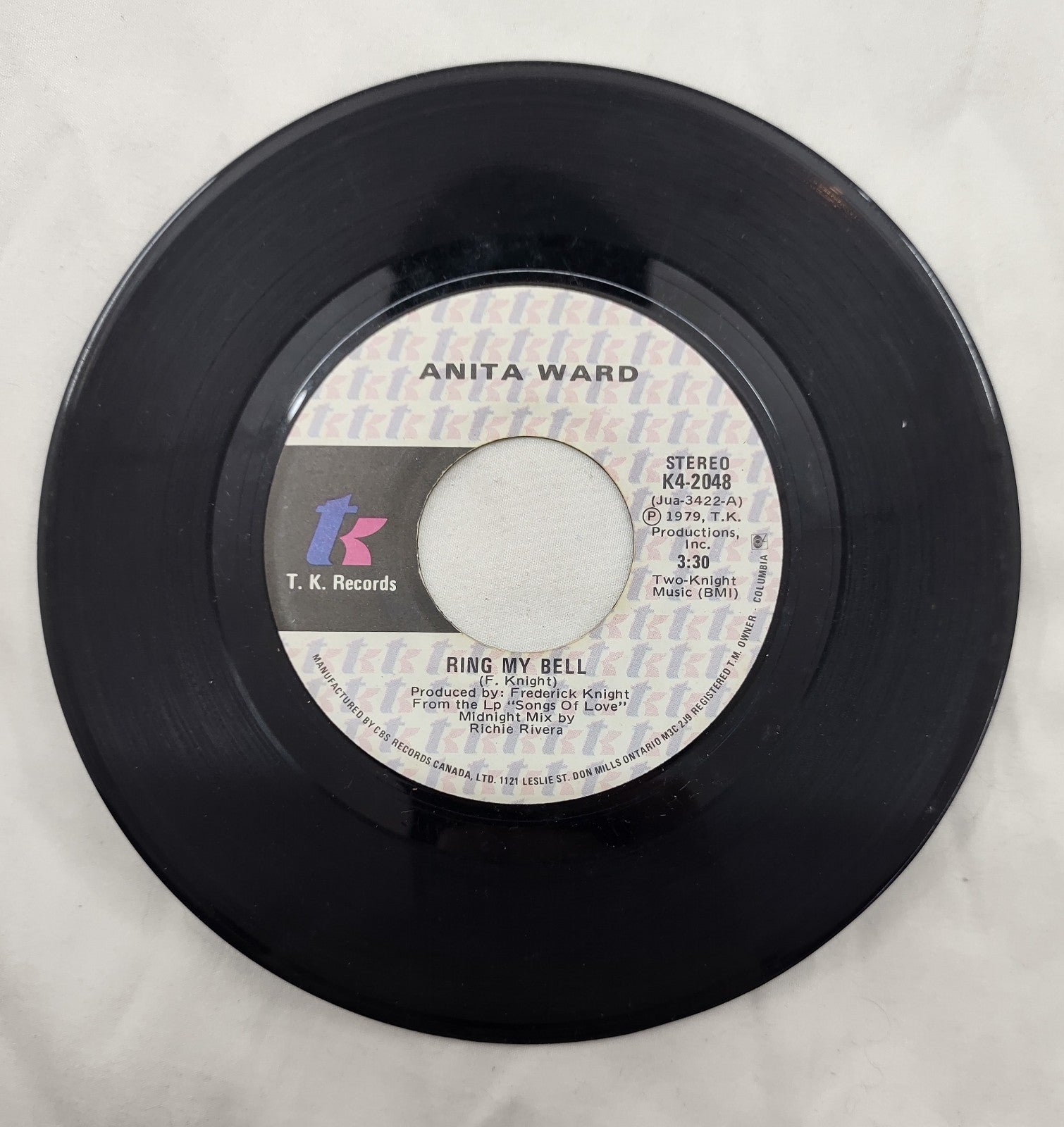 Anita Ward – Ring My Bell 7” TK K4-2048 Canada 1979 Disco