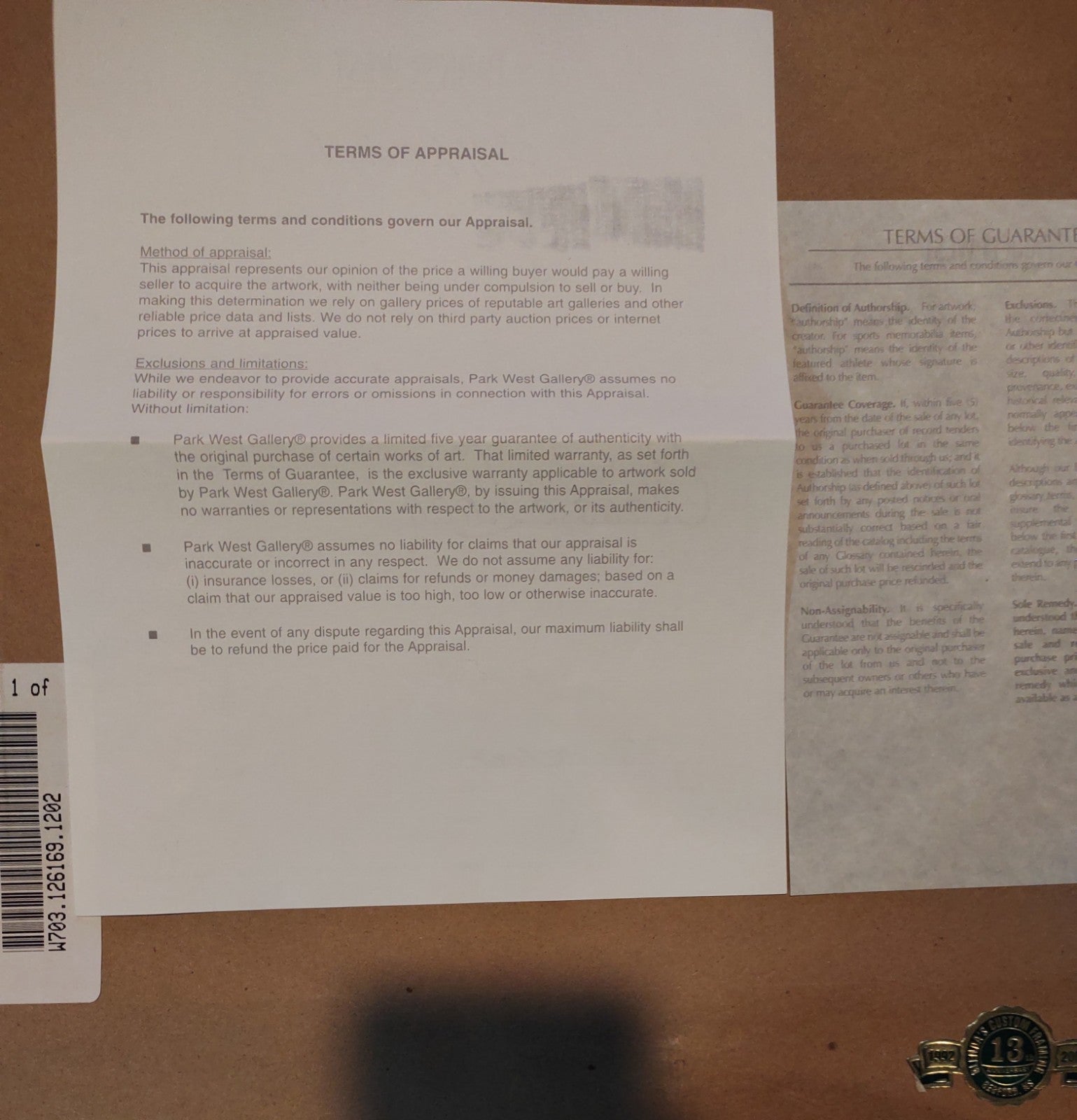 Thomas Kinkade Gardens Beyond Spring Gate Framed Lithograph w COA