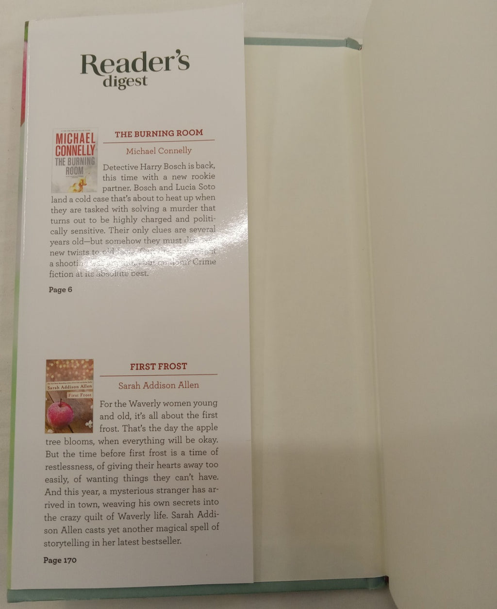 Reader's Digest Select Editions Hardcover Dust Jacket Volume 5, 2015