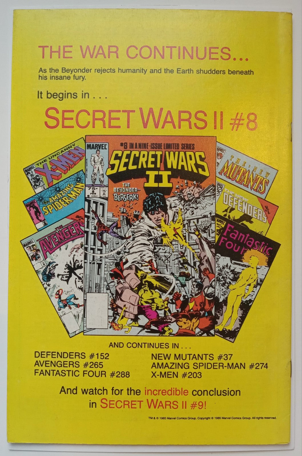 Fantastic Four #287 (1985) Marvel Comics Bagged/Boarded Comic Book Condition