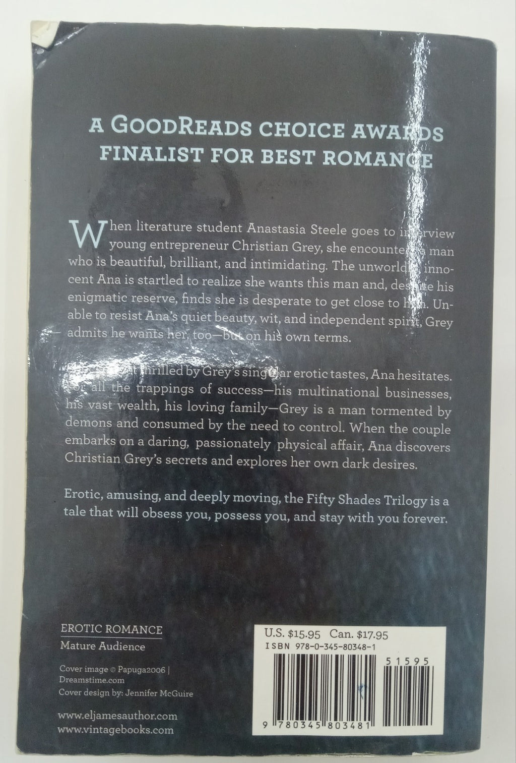 Fifty Shades of Grey by E. L. James – G+ Romance & Erotica Bestseller