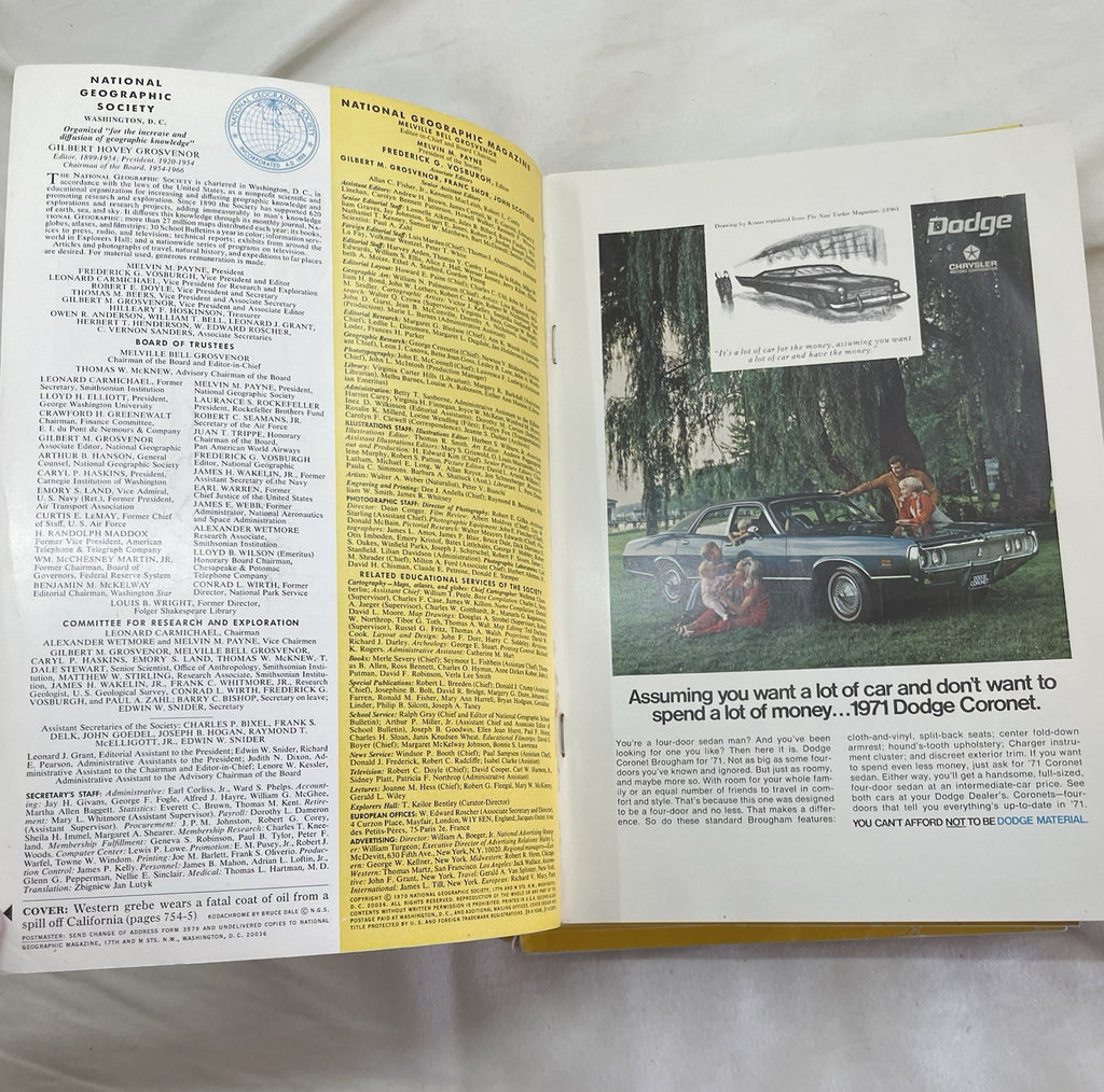 Nat Geo Mag Lot Jul–Dec 1970 Slipcvr Vtg Set Travel World Decor Collect
