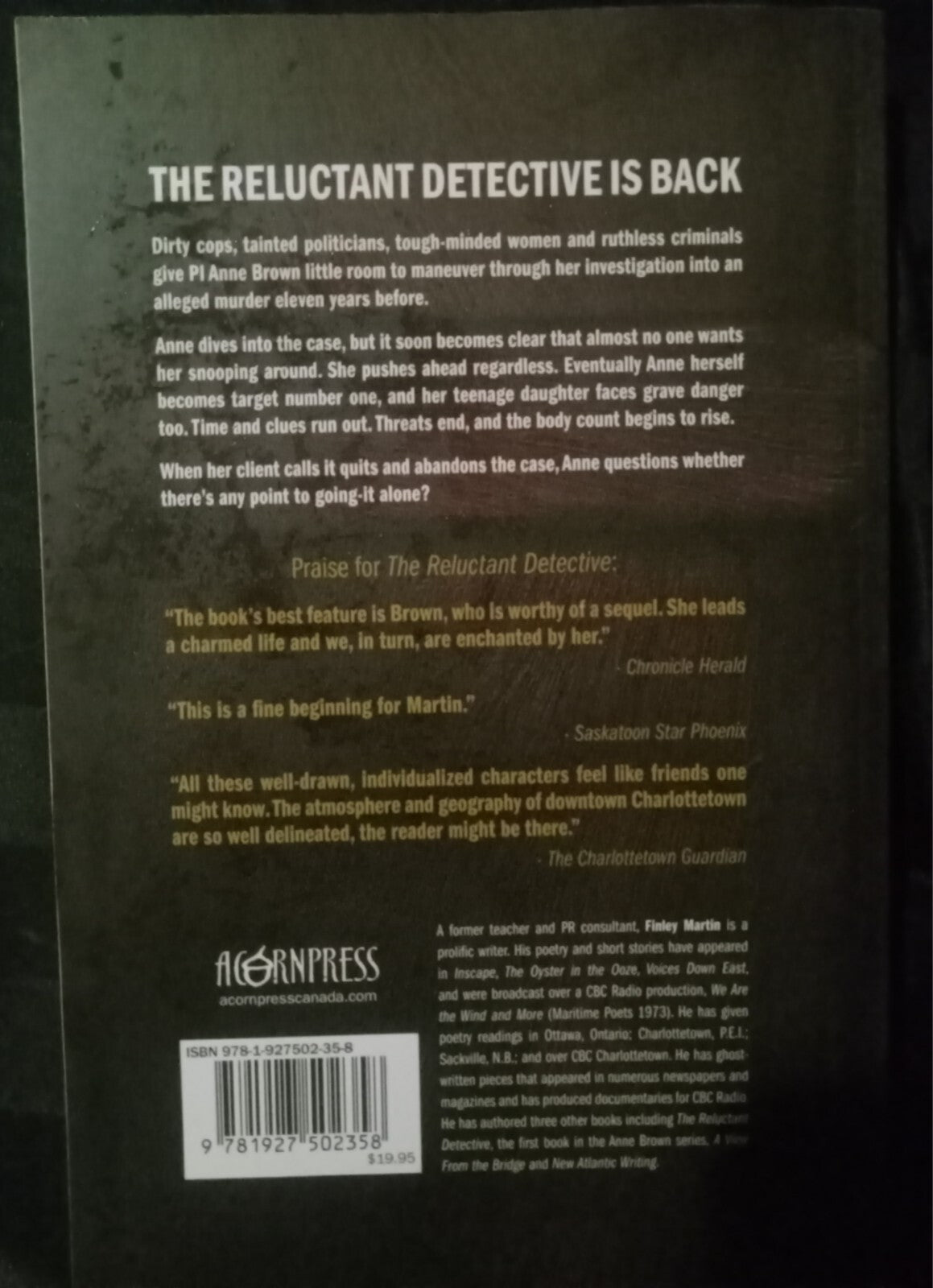 The Dead Letter by Finley Martin – Historical Mystery Novel PB VG+