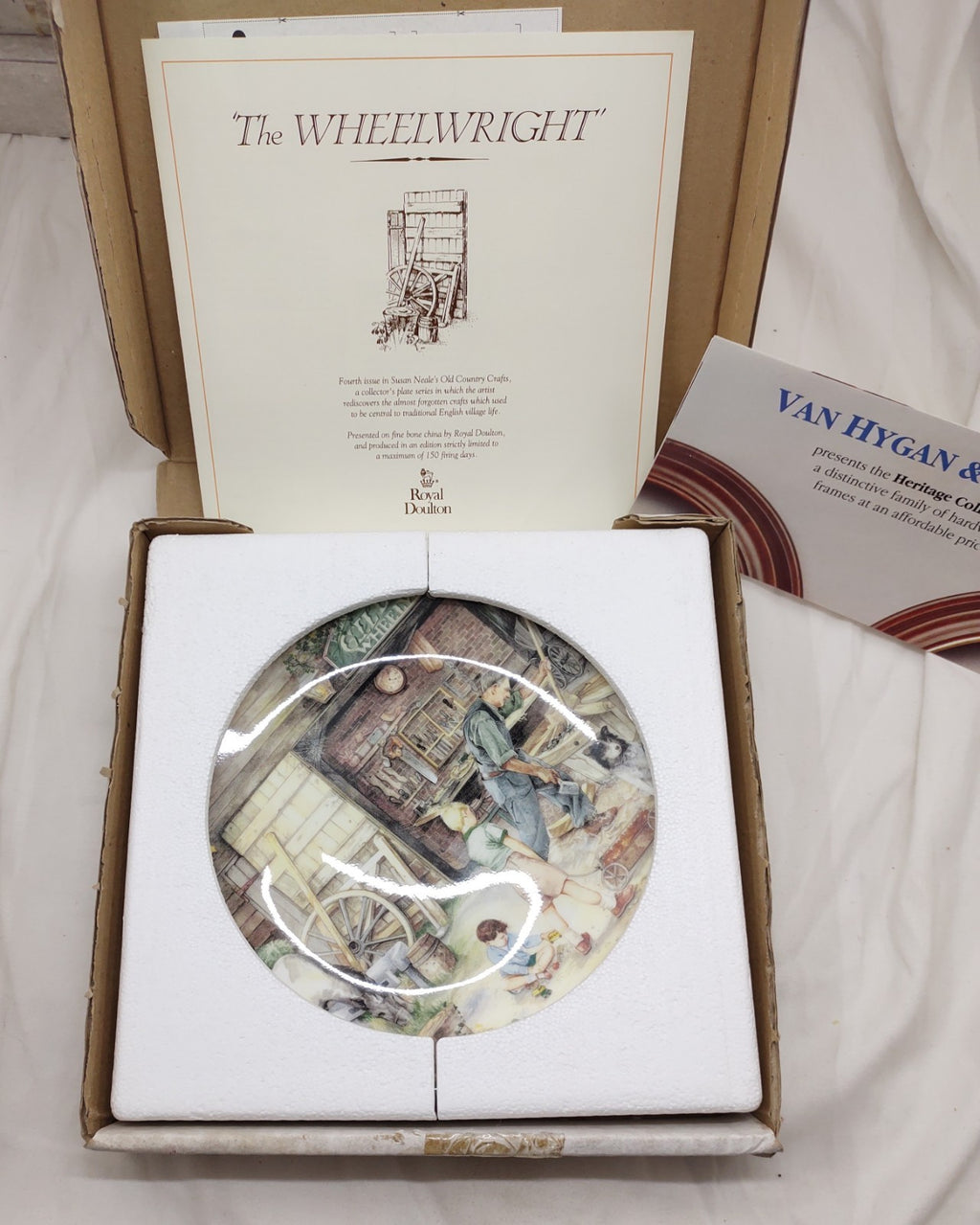 Royal Doulton Old Country Crafts Plate Set of 8 Susan Neale w/ Boxes & COAs