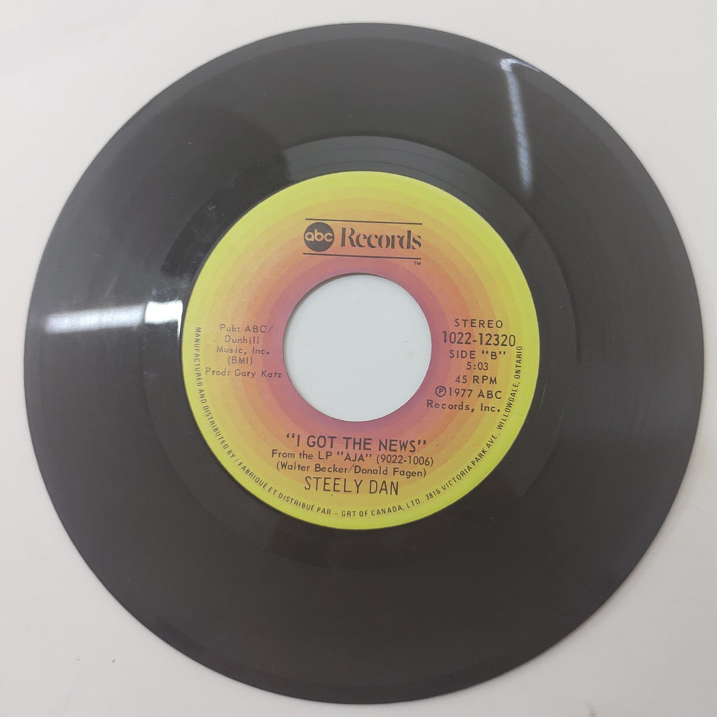 Steely Dan I Got the News / Peg 7" 45 Vinyl Single 1977 ABC 1022-12320
