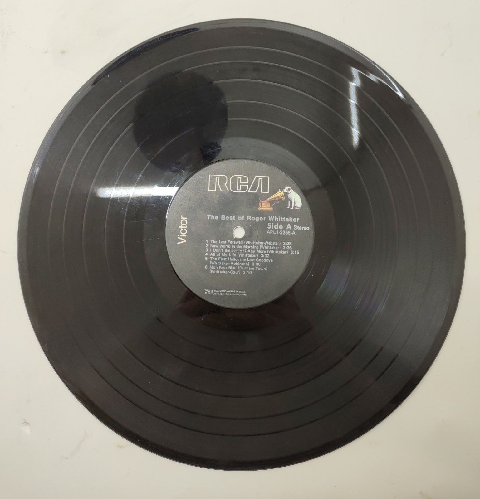 Roger Whittaker – The Best Of Roger Whittaker (1977) Vinyl LP RCA VG