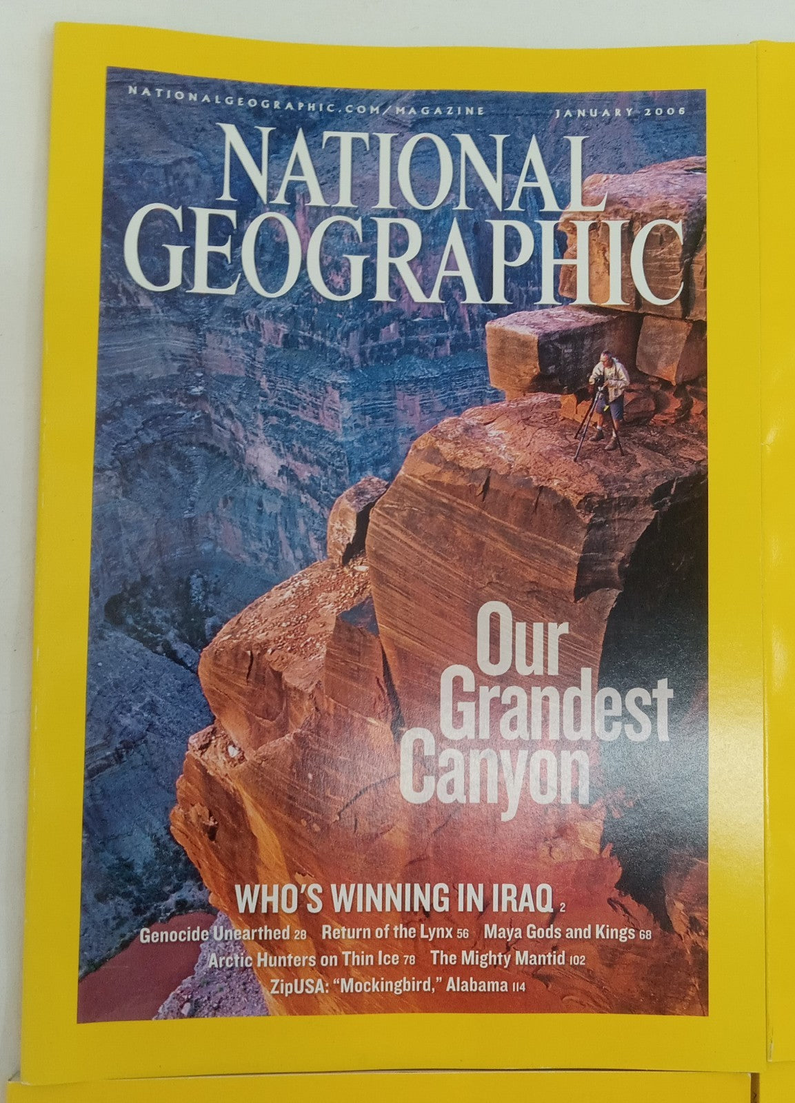National Geographic Jan–June 2006 | 6 VG+ Issues | Leatherette Slipcase