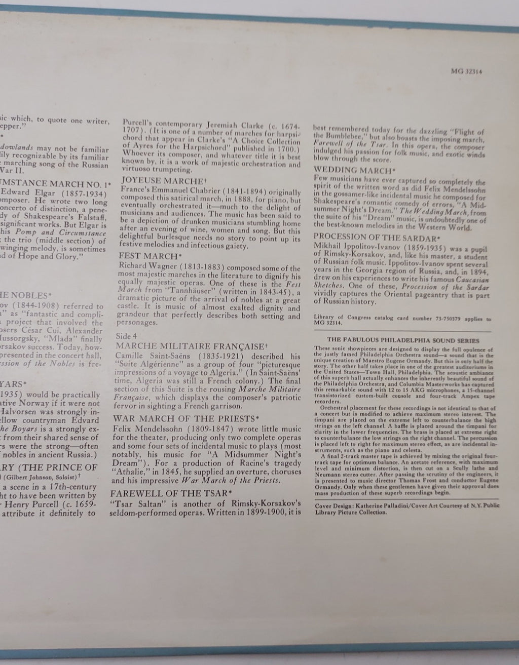 The Philadelphia Orchestra – March Album 2xLP Eugene Ormandy Columbia